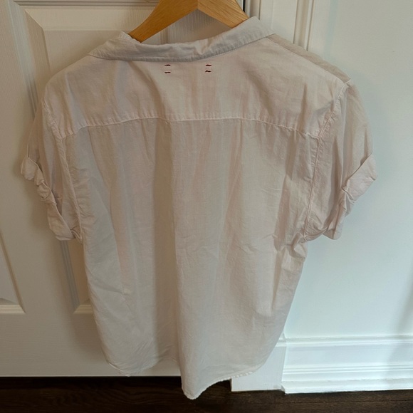 Xirena Channing Cotton Poplin Blouse XS in Kiss Kiss - Picture 4 of 4